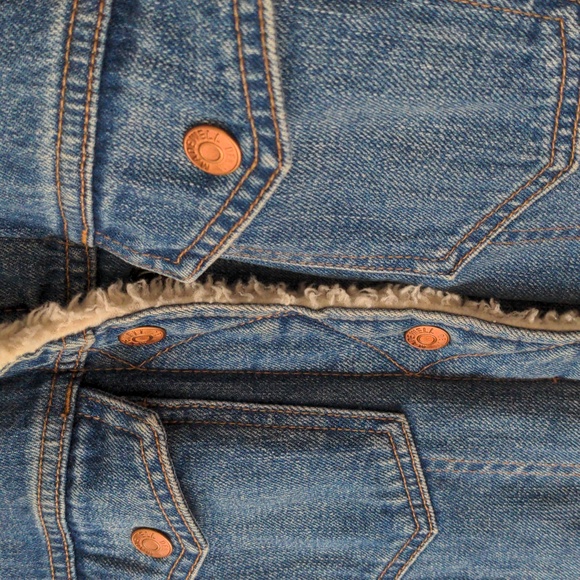 Madewell Oversized Jean Jacket Sherpa Edition - Picture 5 of 7